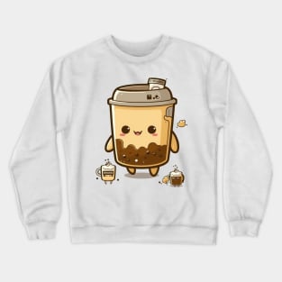 Coffee never looked so cute Crewneck Sweatshirt